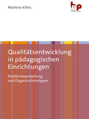 cover image of Qualitätsentwicklung in pädagogischen Einrichtungen